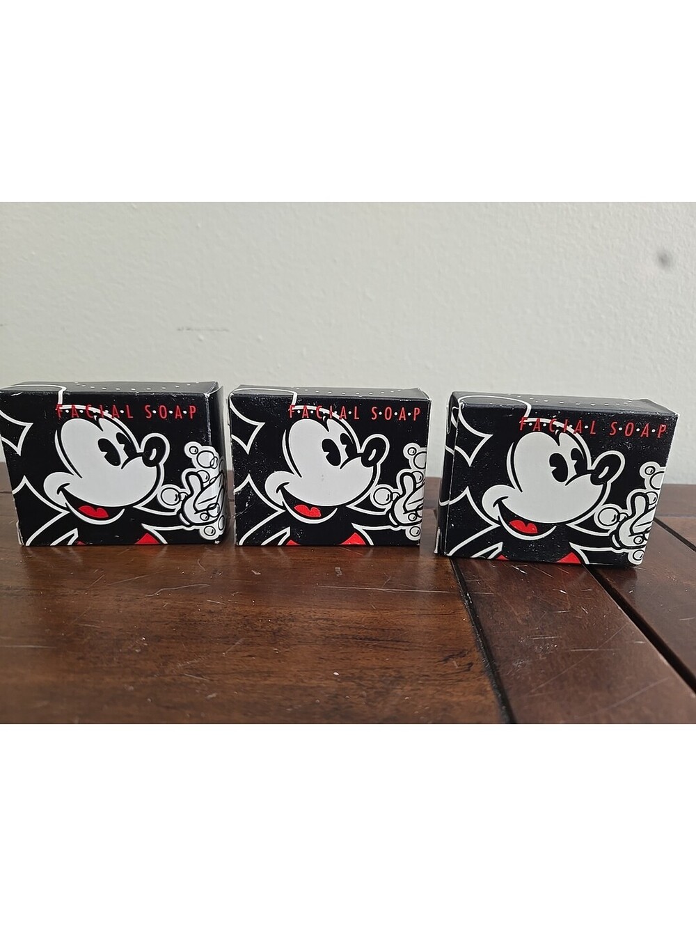 90s Vintage Walt Disney Resorts Facial Soap Mickey Mouse Lot Of 3